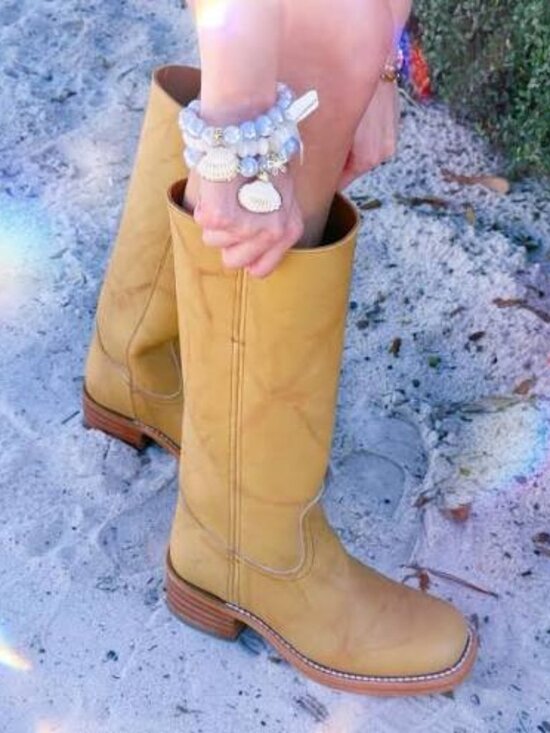 Frye Shoes - Frye Campus 14L Tall Boots Banana
